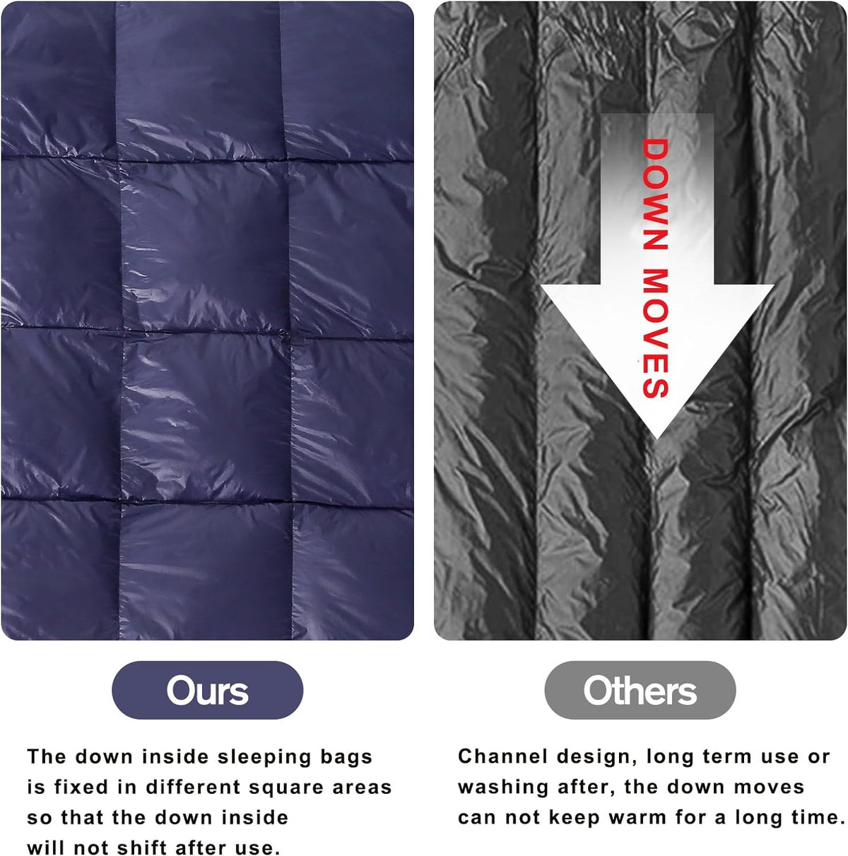 600 Fill Down Ultralight Envelope Sleeping Bag X36902