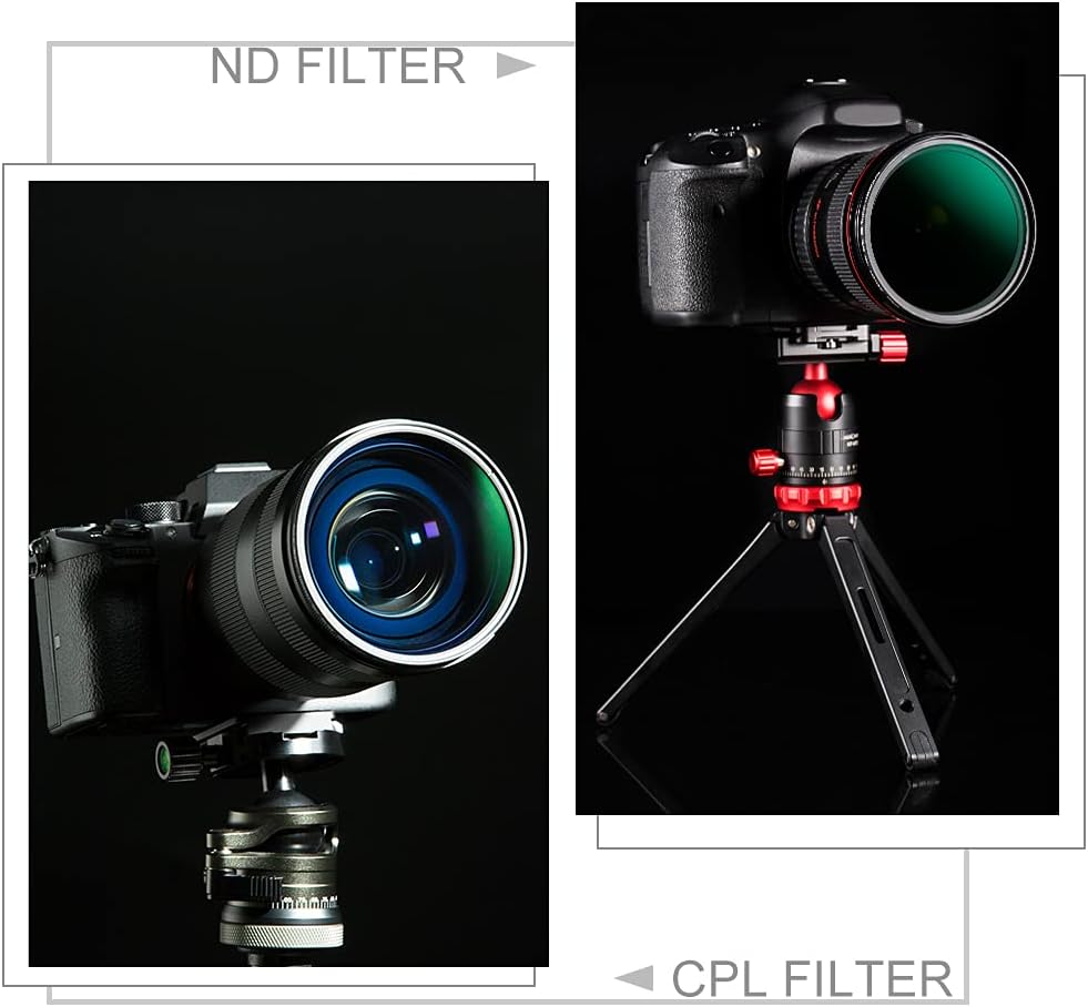 46mm ND8 ND64 CPL Circular Polarizer Filter Kit with Multi-Layer Coatings, Pack of 2 A754328