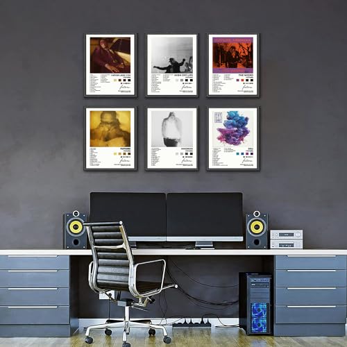 Poster Print Canvas Wall Art Set of 6 8x10 inch Unframed L951