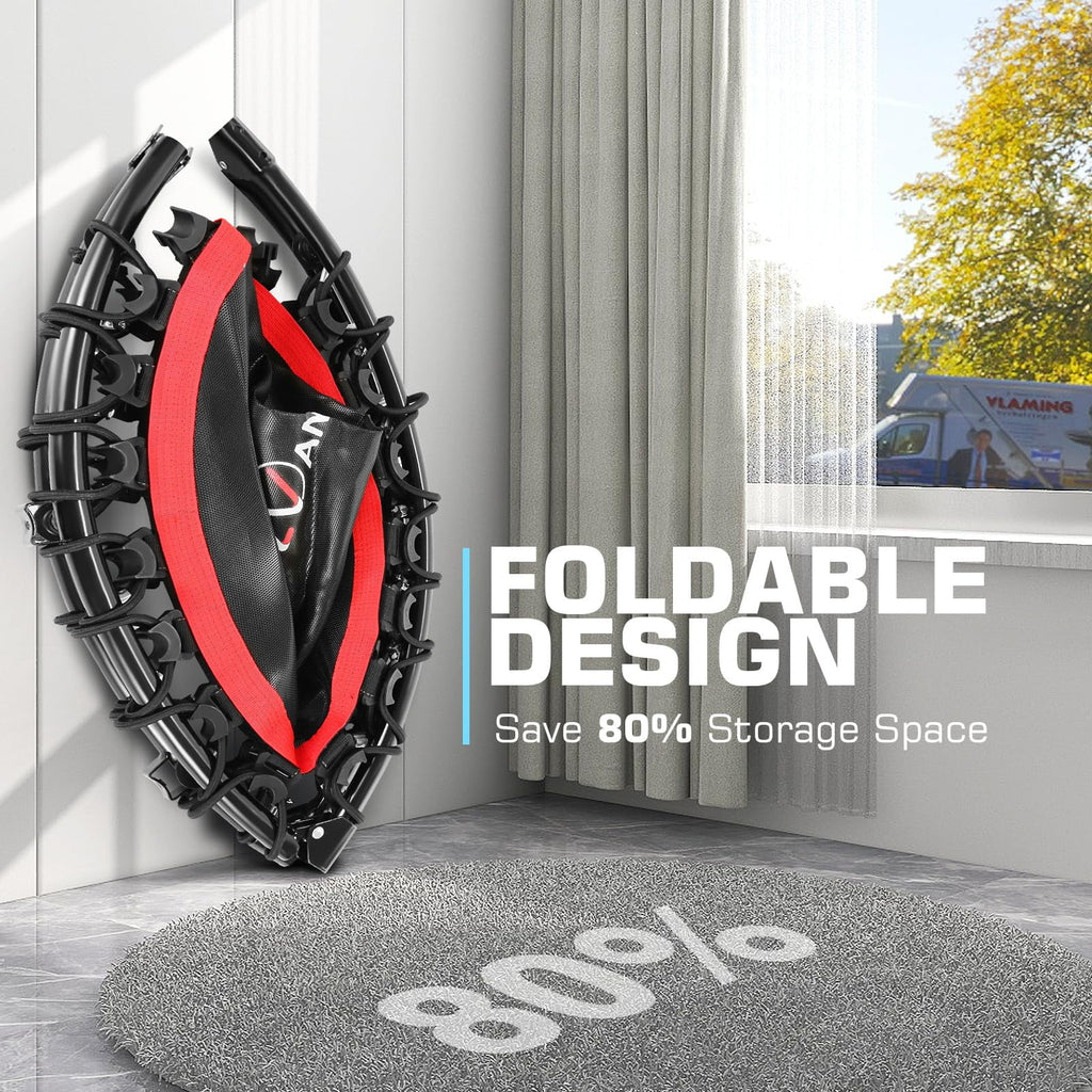 40 Foldable Mini Trampoline with Bungees M7276