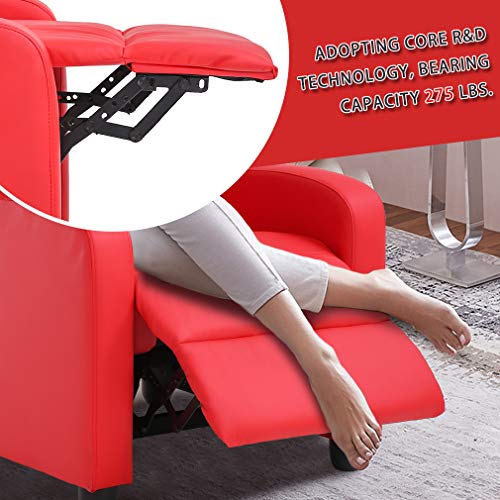 Black Recliner Chair with 2 Point Massage and Lumbar Support Q322