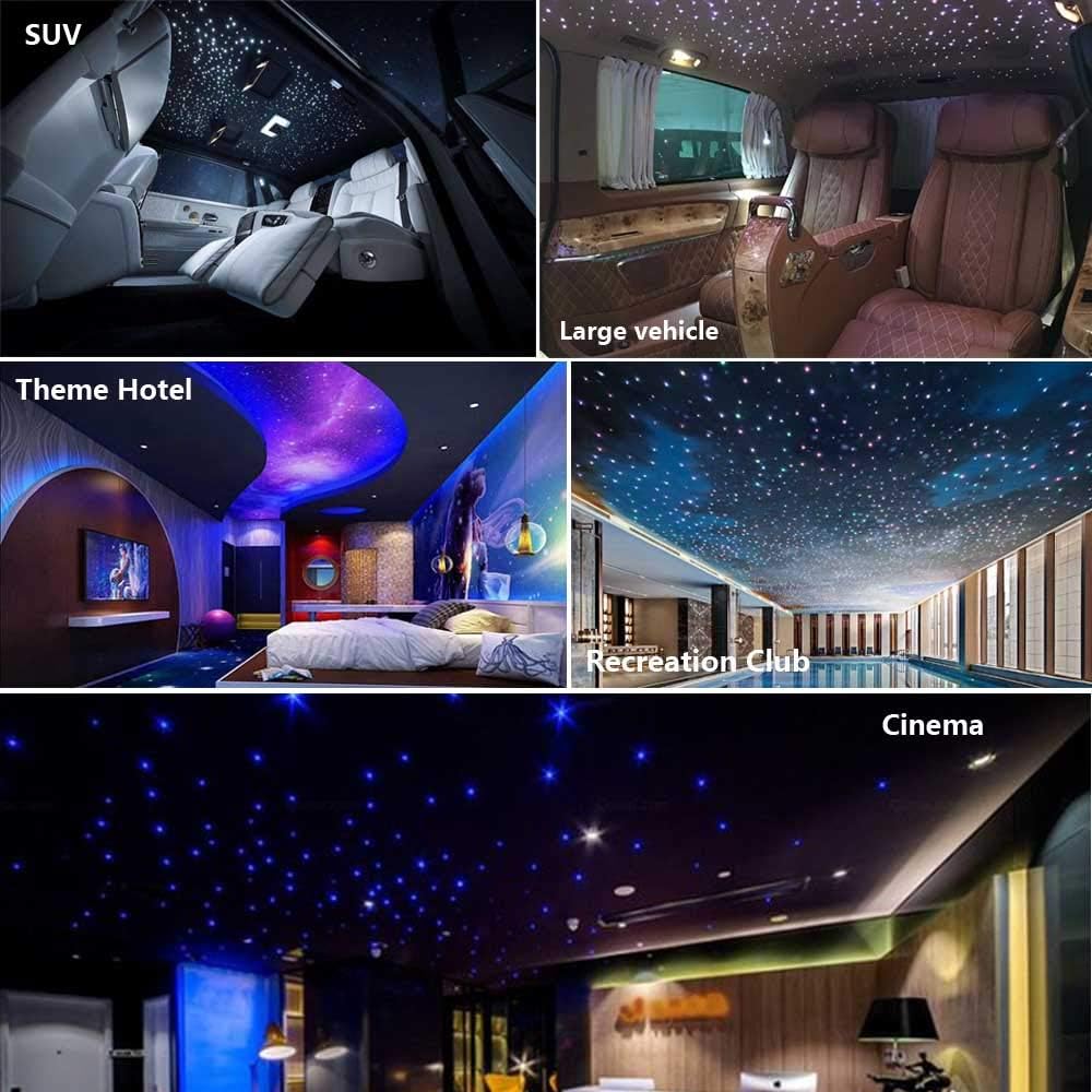 Bluetooth 20W RGBW LED Headliner Light Kit with APP Remote, 900pcs 13.1ft Z7620