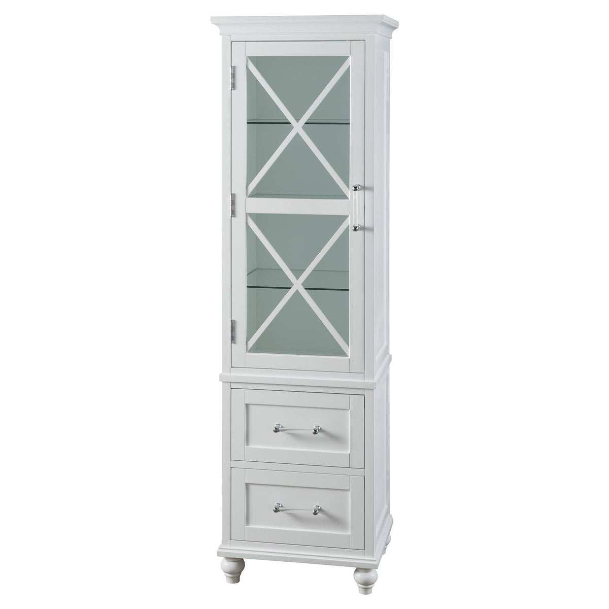White Linen Cabinet S356