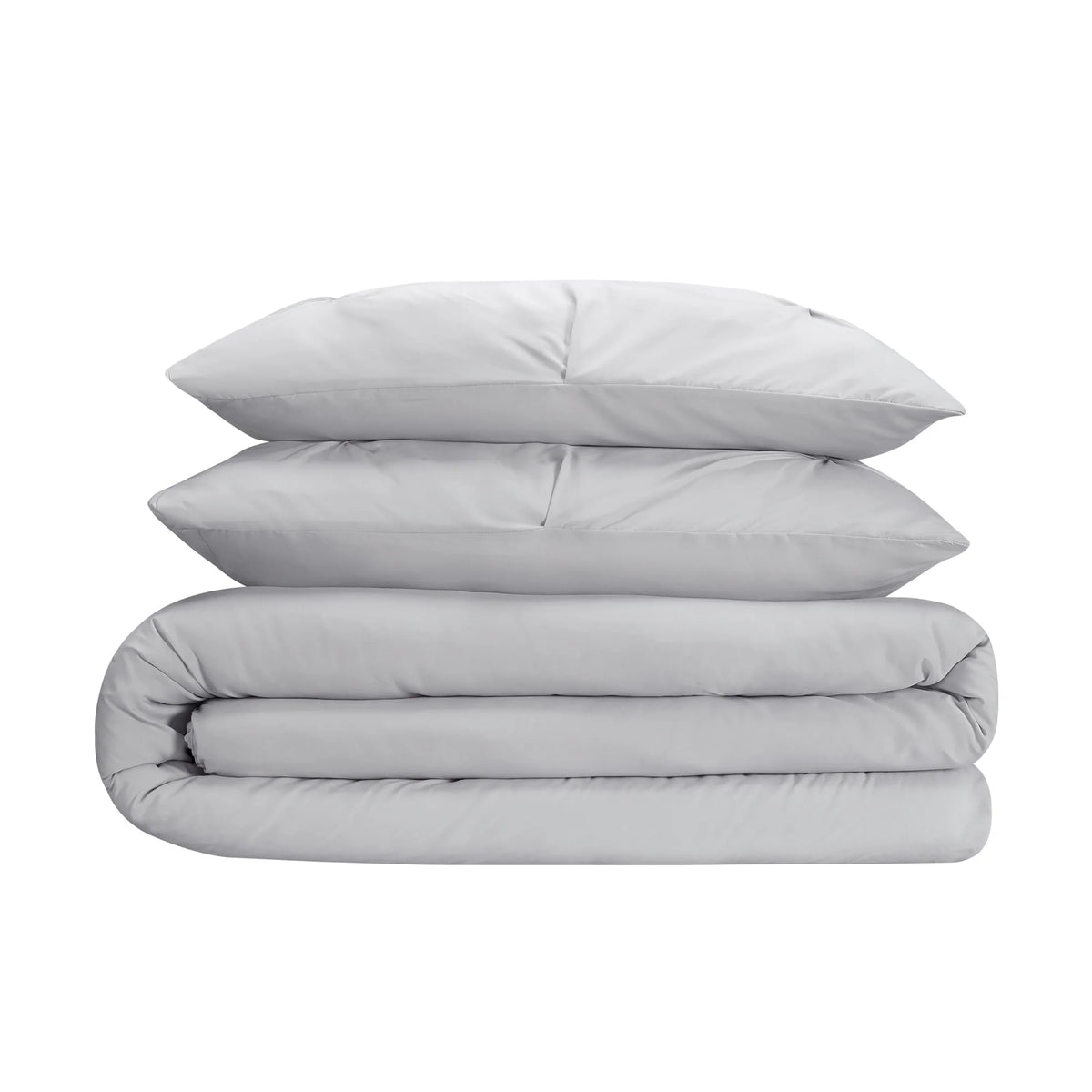 Gray King 3-Piece Pleated Duvet Set H630343