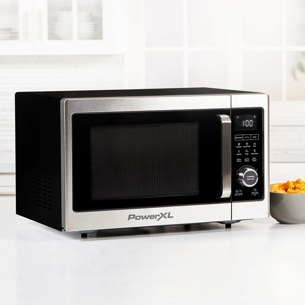 Stainless Steel / Black Microwave Air Fryer, 1cu. ft. L747