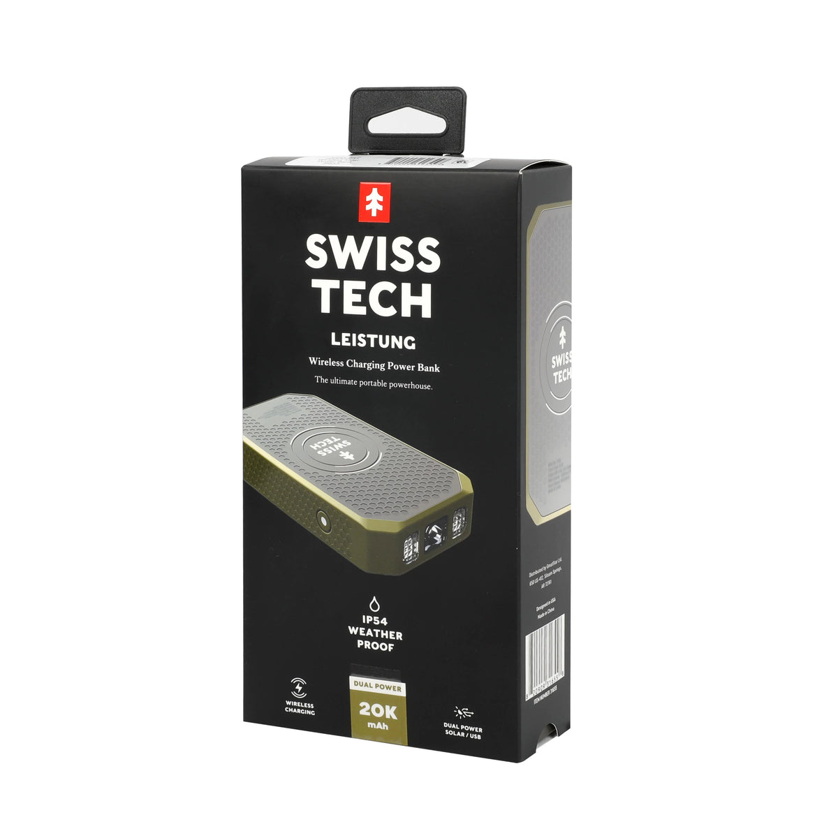 20000 mAh Wireless Power Bank with Flashlight and Charging Pad U947