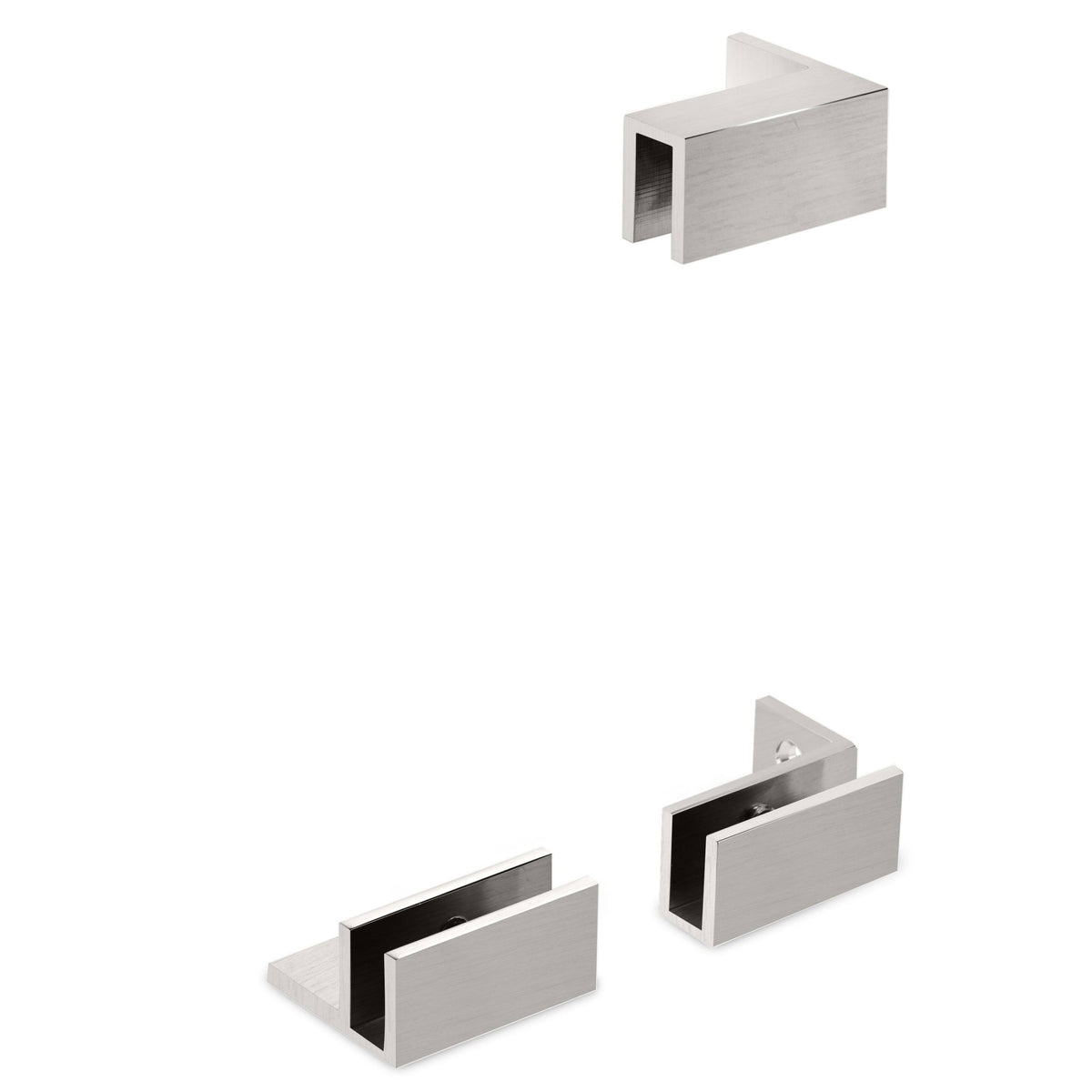 Frameless Fixed Glass Shower Panel, Brushed Nickel L6429