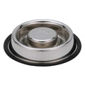 Stainless Steel Slow Feed Bowl Non-Tip & Non-Skid C491