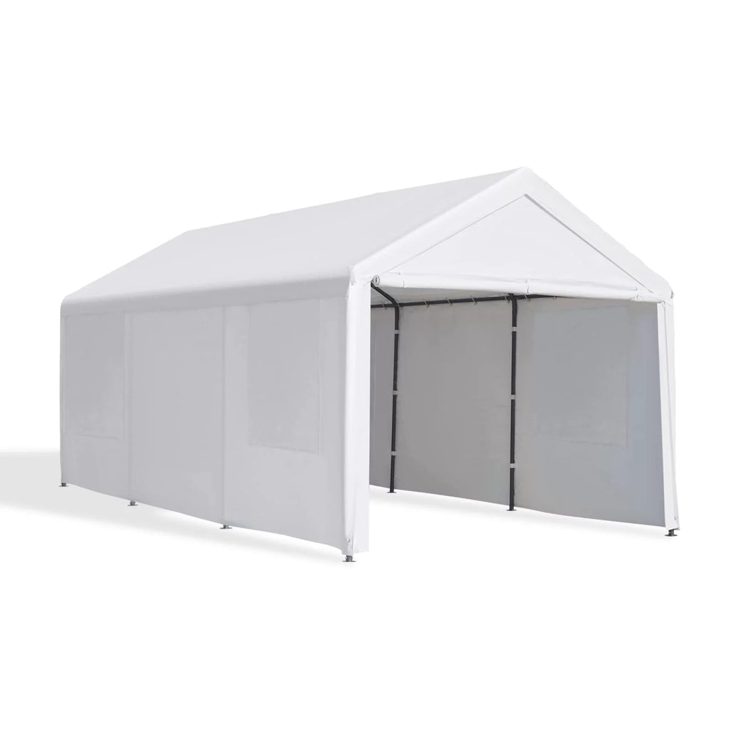 12'x20' Heavy Duty Carport with Removable Sidewalls & Doors Y1648