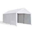 12'x20' Heavy Duty Carport with Removable Sidewalls & Doors Y1648