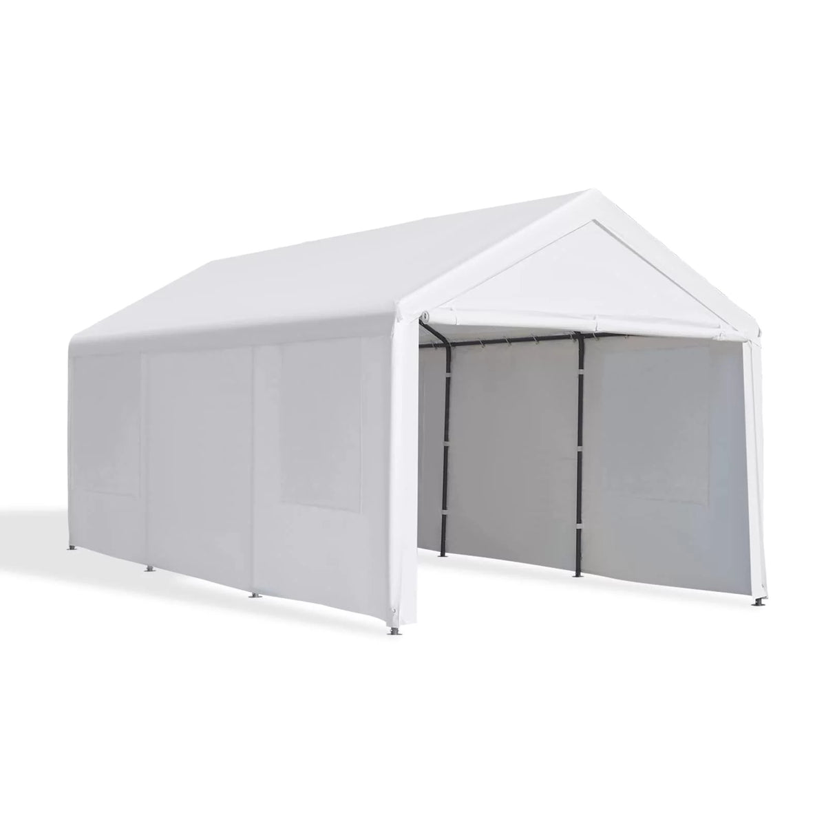 12'x20' Heavy Duty Carport with Removable Sidewalls & Doors Y1648