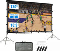 Outdoor Projector Screen with Stand, 120 Inch (16:9), Portable with Full-Set Bag O380