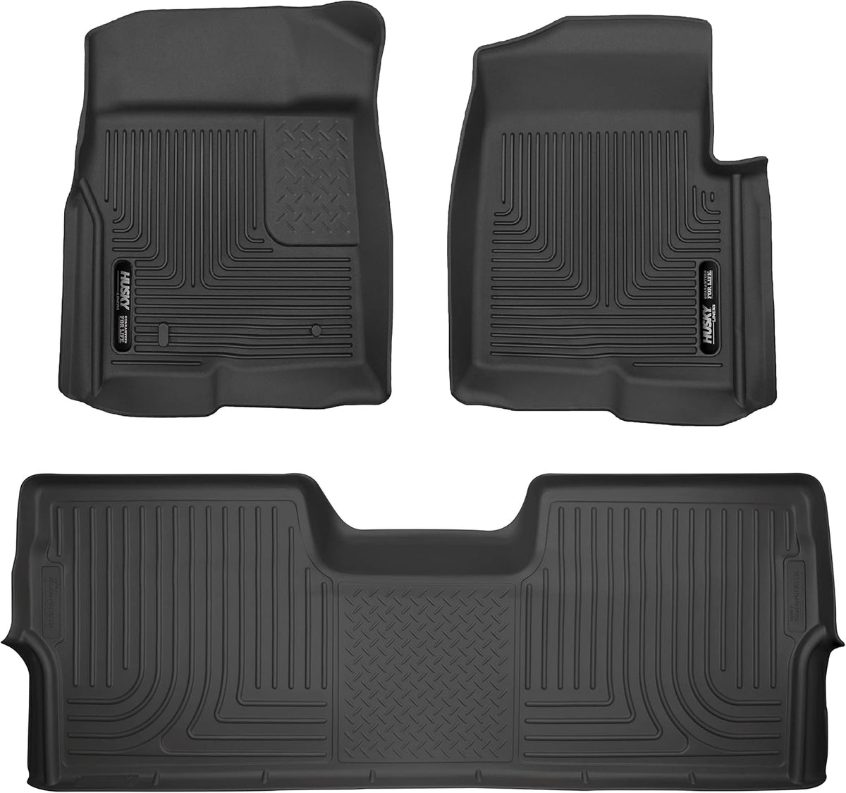 Black Front & 2nd Seat Floor Liners 3 Pcs B8566