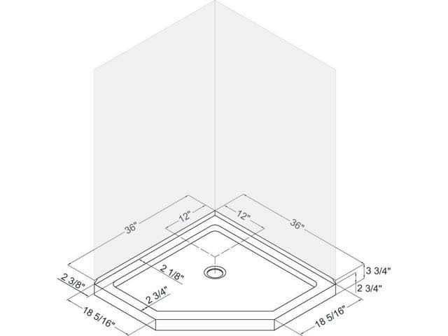 Neo Angle Shower Base O206079