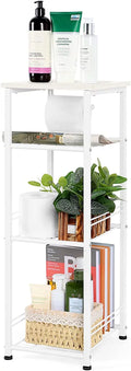 White 4 Tier Bathroom Storage Shelf H57185