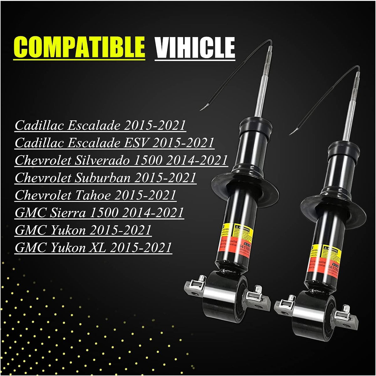 Front Shock Absorber with Magnetic Pack of 2 M816