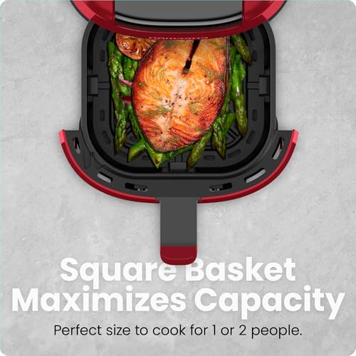 2 Qt Digital Air Fryer with Nonstick Basket – Black T692244