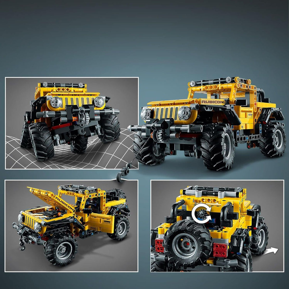 LEGO Technic Jeep Wrangler 4x4 Toy Car 42122 Model Building Kit K665914