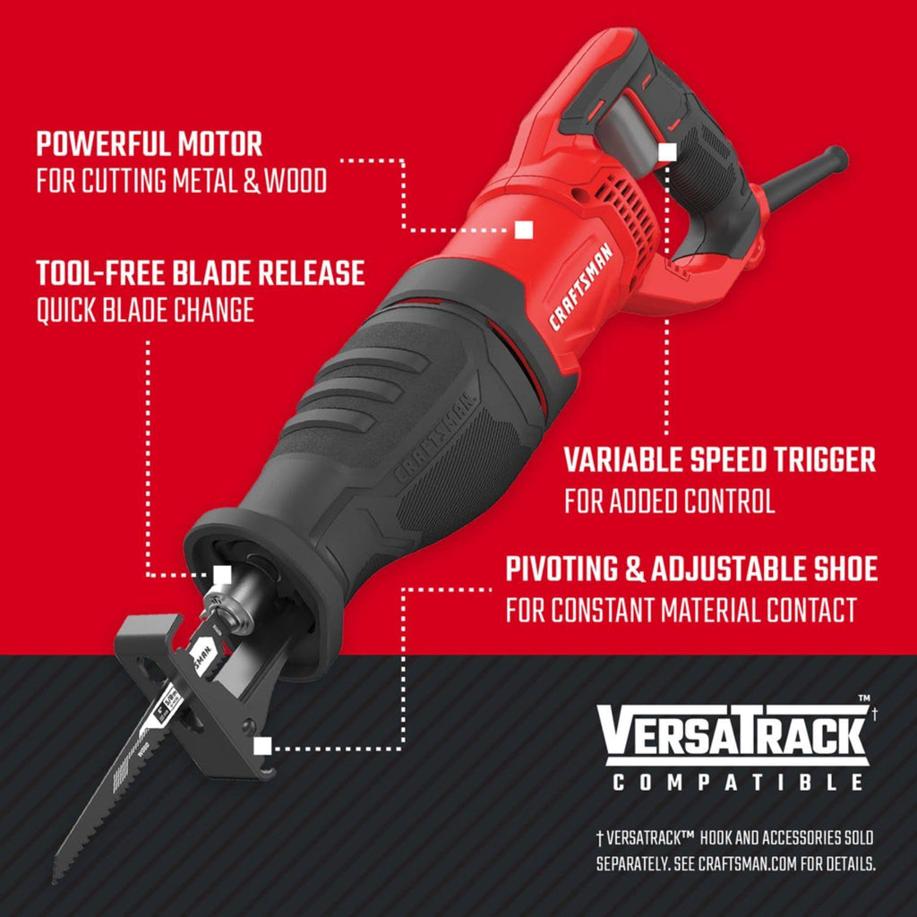 7.5 Amps Corded Brushed Reciprocating Saw W7930