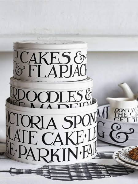 Black Set of 3 Cake Tins U746966