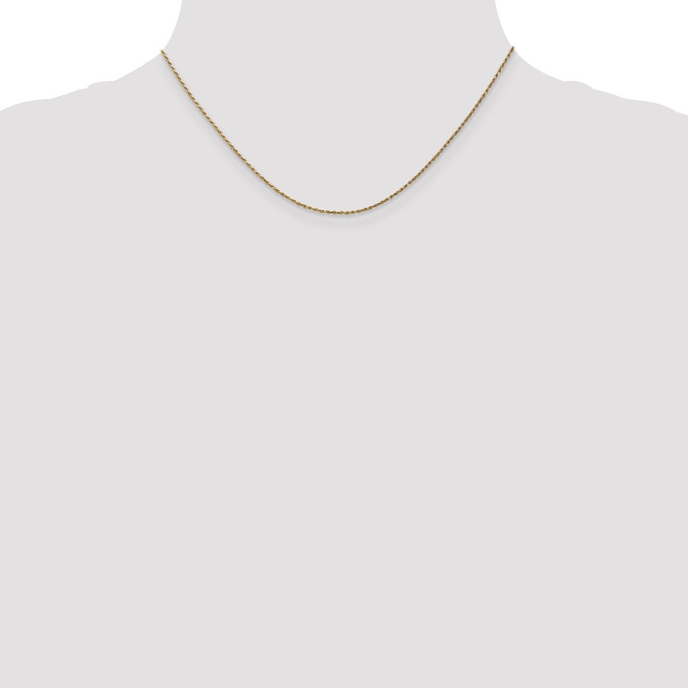 14kt Yellow Gold Diamond Cut Rope Chain 16 inch Lobster Clasp D881