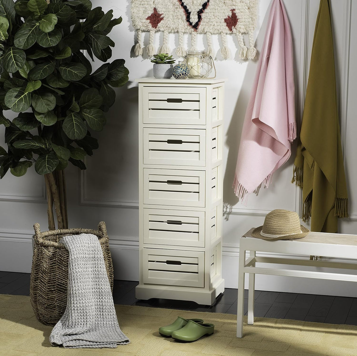Cherry 5-Drawer Cabinet P401
