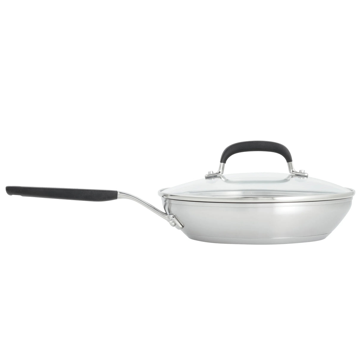 10 Pieces Brushed Stainless Steel Cookware Set F957915