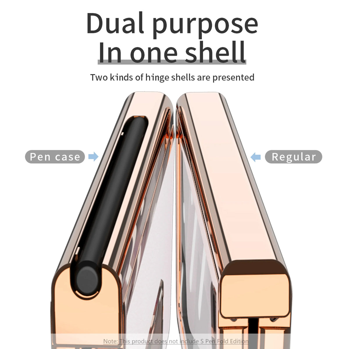 White Lychee Pattern Shockproof Case for Samsung Galaxy Z Fold 3 5G with Tempered Glass Screen Protector V769955