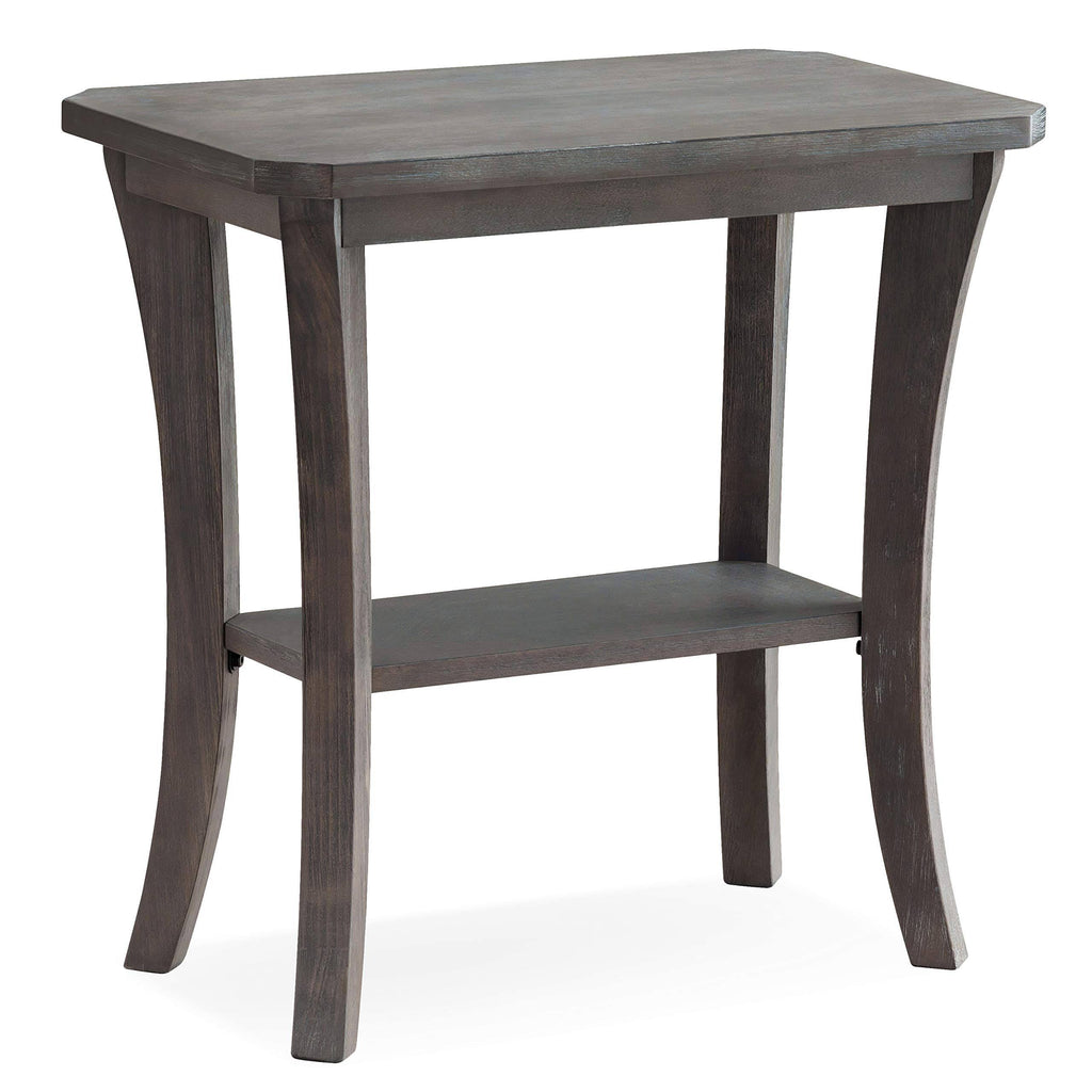 Rustic Wire Brushed Driftwood Narrow End Table S671931