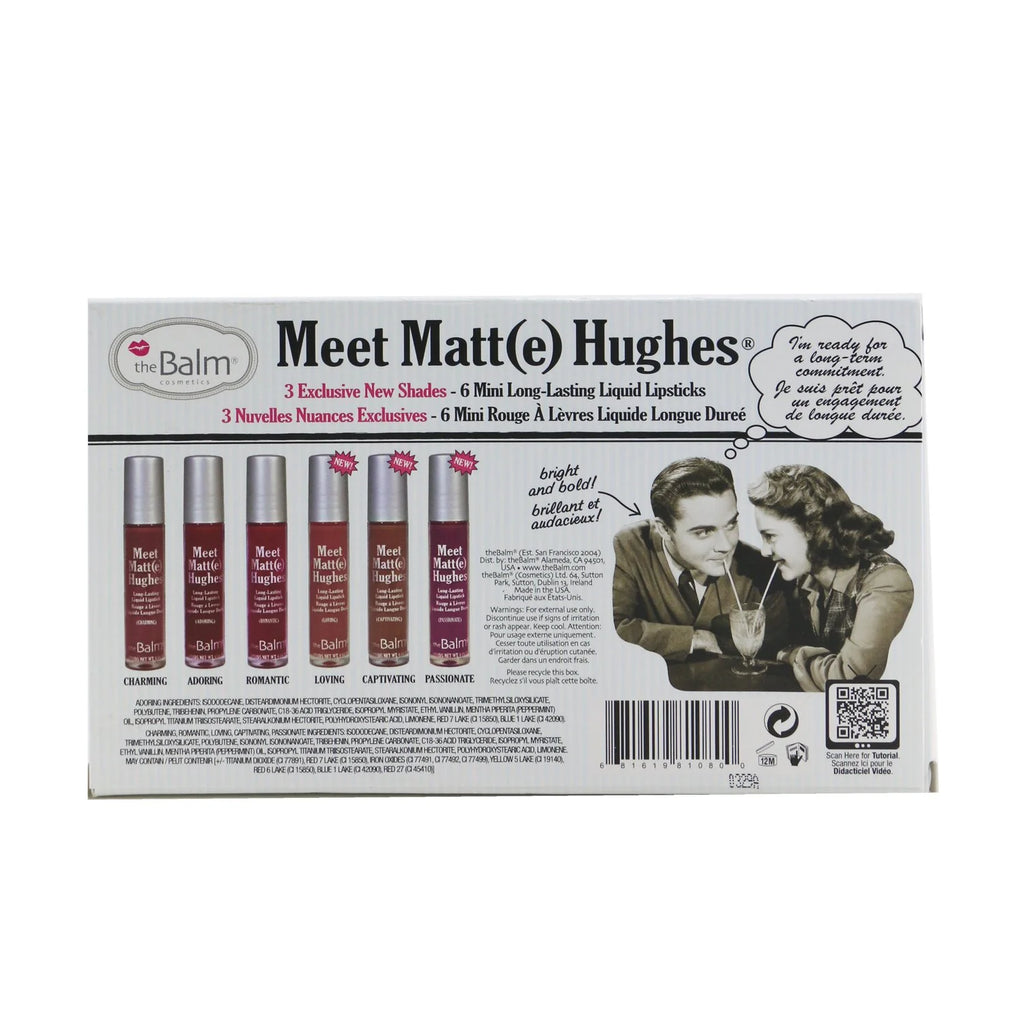 6 Mini Long Lasting Liquid Lipsticks Kit S3661