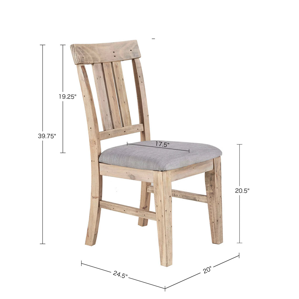 Set of 2 Natural Dining Side Chair U802118