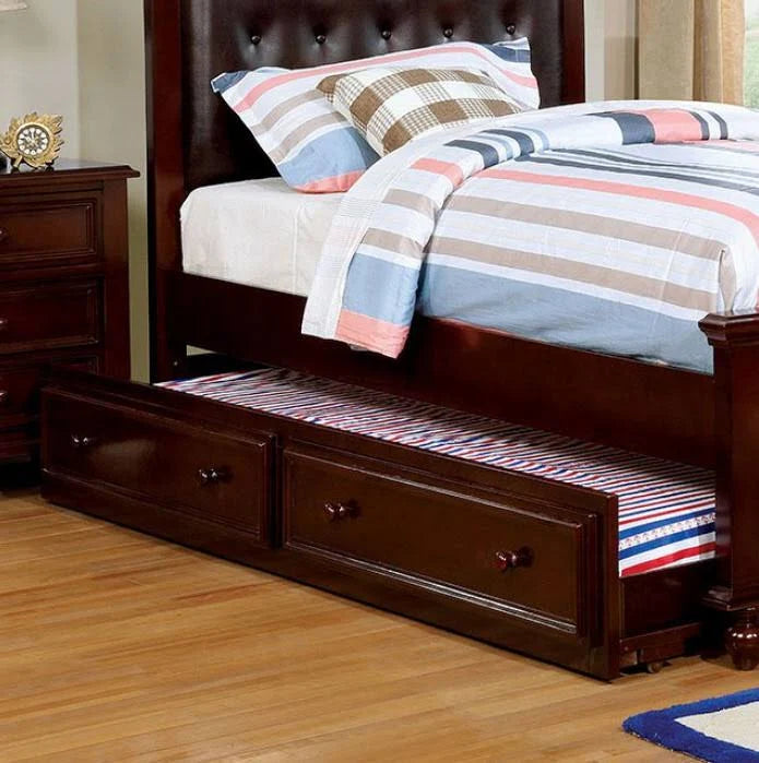 Dark Walnut Twin Bed E246