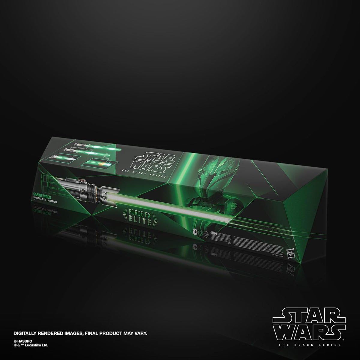 STAR WARS The Black Series Sabine Wren Force FX Elite Electronic Lightsaber with Advanced LED and Sound Effects P4916