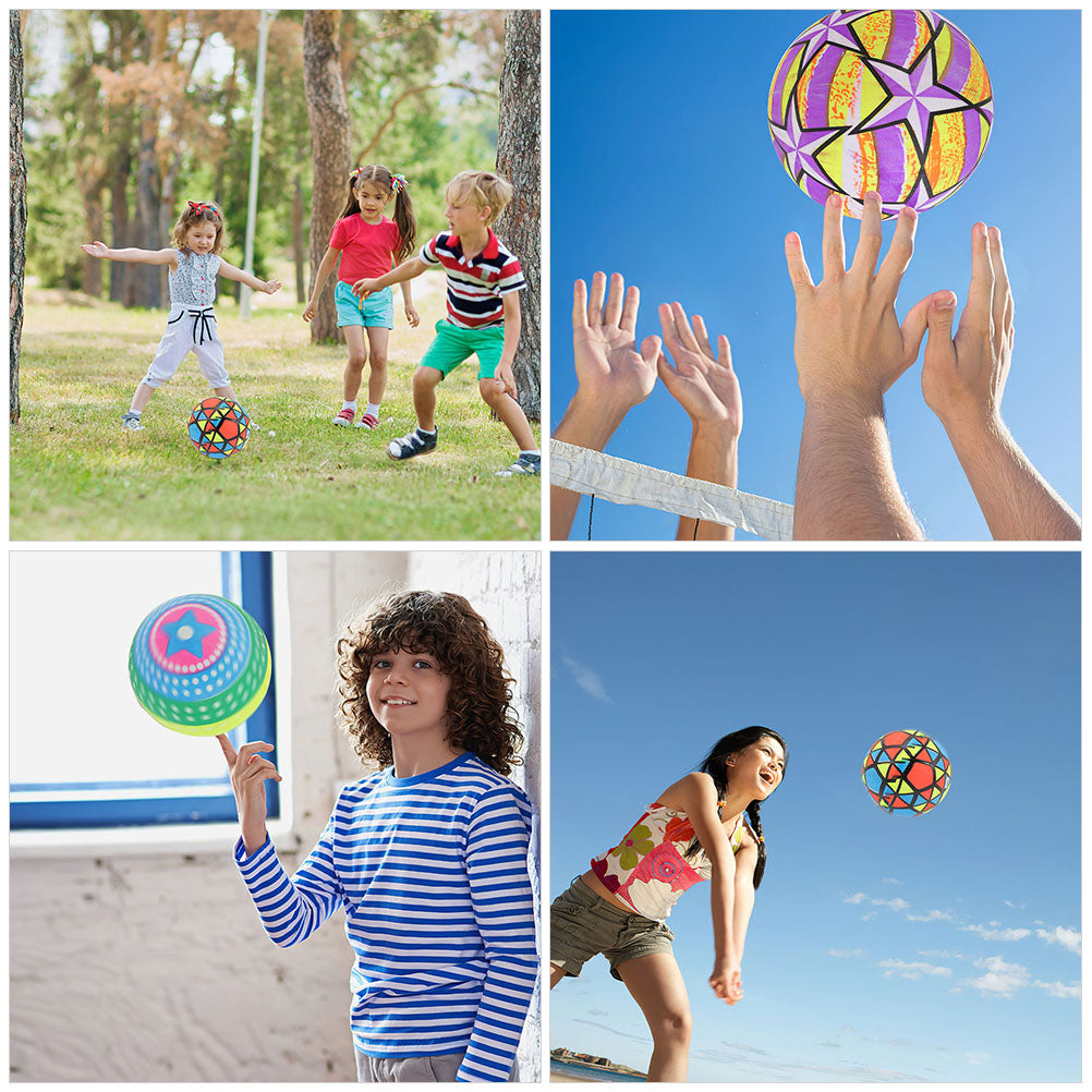 6 Pcs Inflatable Beach Ball Volleyball for Kids N667