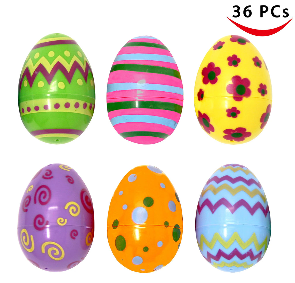 36 Pcs Plastic Jumbo Easter Eggs P279129