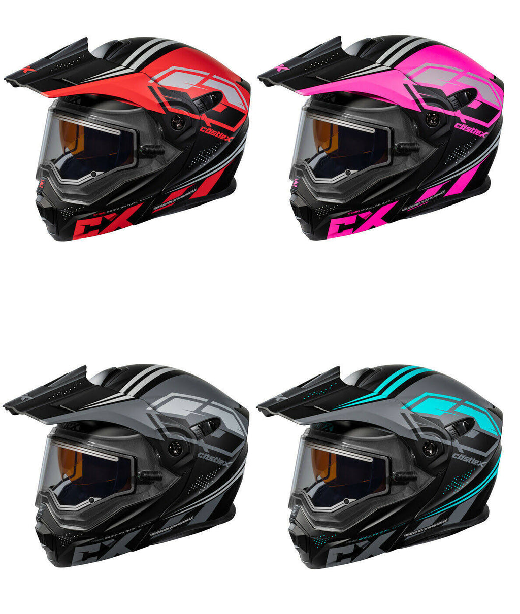 Matte Black-Red Dual-Sport Snow Helmet O54939