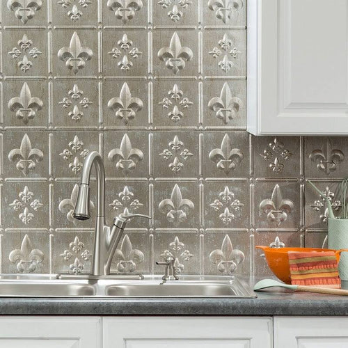 18in x 24in Vintage Metal Backsplash Panel (5 Pack) A371711