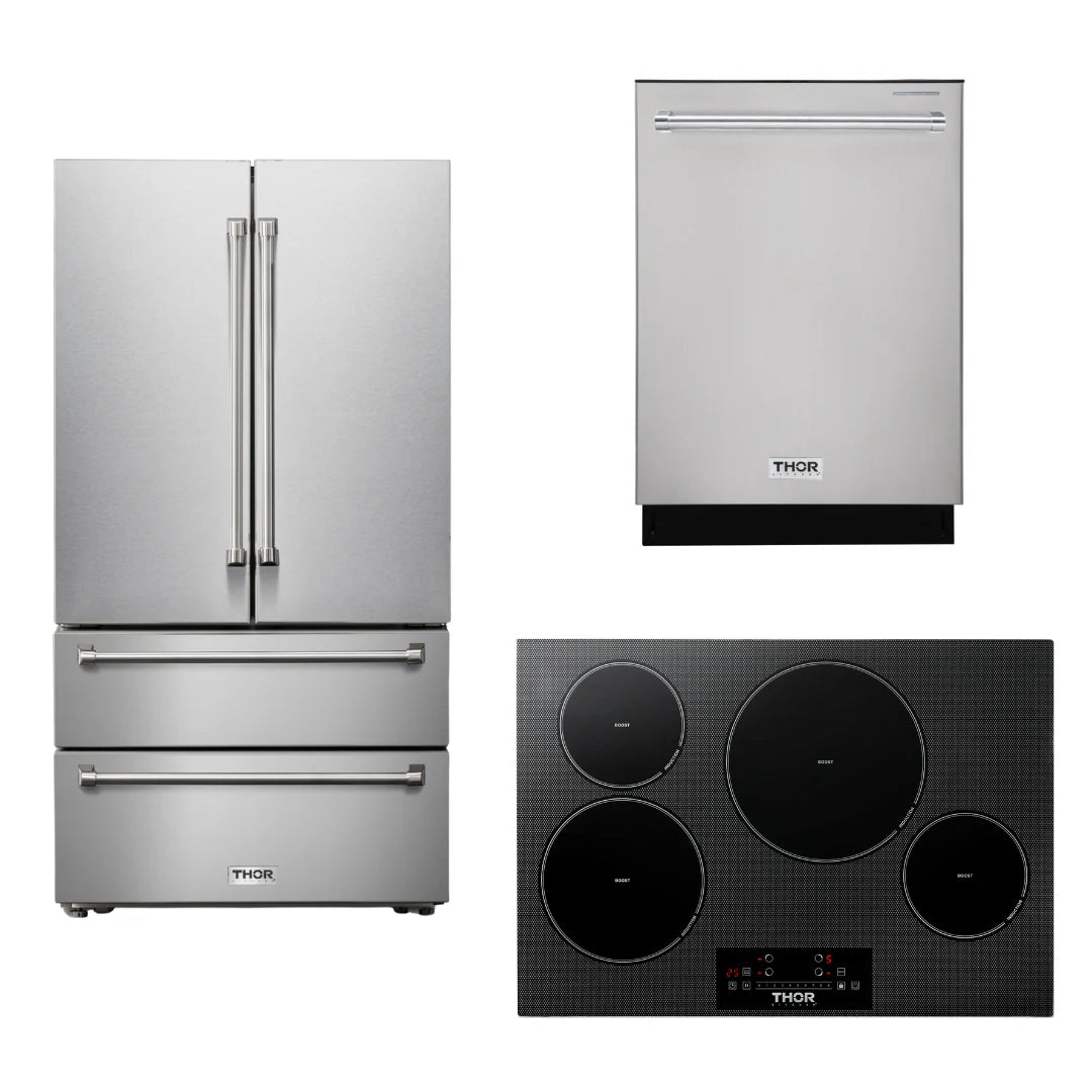 30 Induction Cooktop, Refrigerator, Dishwasher K6440