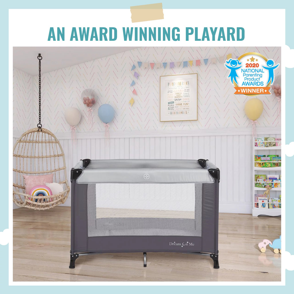 Portable Play Yard with Carry Bag and Shoulder Strap, Pink Y405940