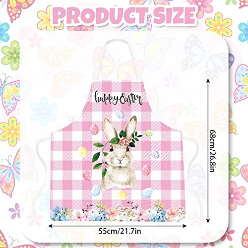4Pcs Pink Christmas Kitchen Cooking Aprons T47293