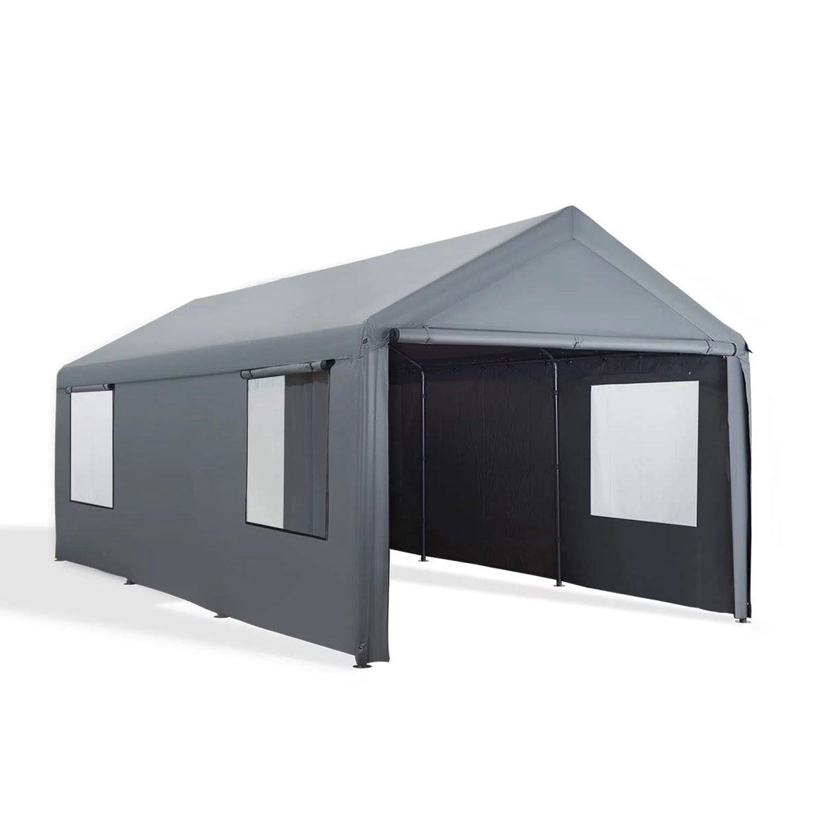 12'x20' Heavy Duty Carport with Removable Sidewalls & Doors Y1648