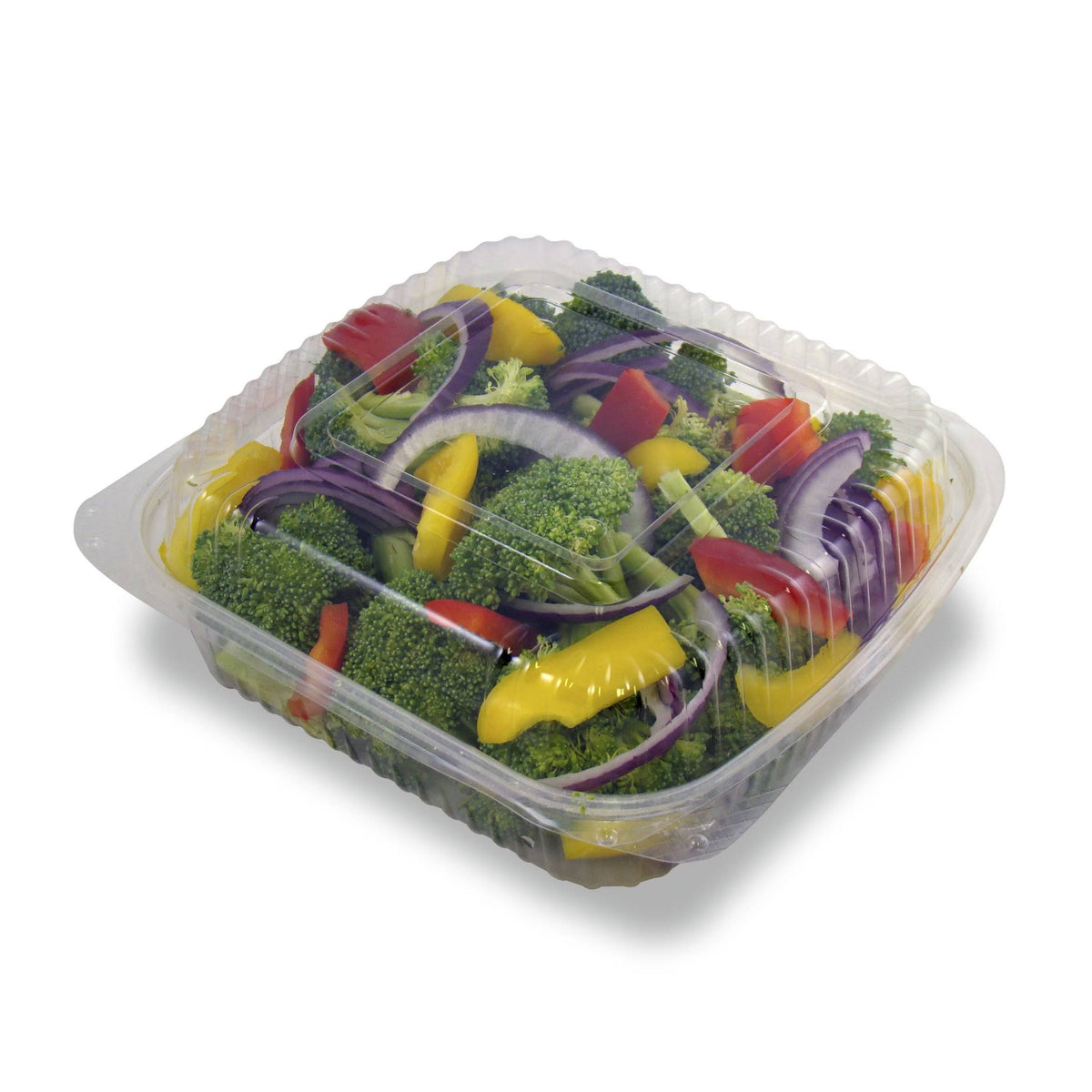 100% Compostable Clear Pla Hinged Clamshell, 8 x 8-Inch, 160-Count Case W4560