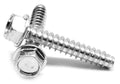1/4-14 x 2 1/2 Sheet Metal Screw Hex Washer Head Type B Low Carbon Steel Zinc Plated Pk 800 V121008