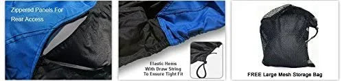 Blue/Black All Weather Jet Ski Cover with Storage Bag J343553