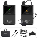 UHF Wireless Lavalier Microphone System with Transmitter and Receiver O840