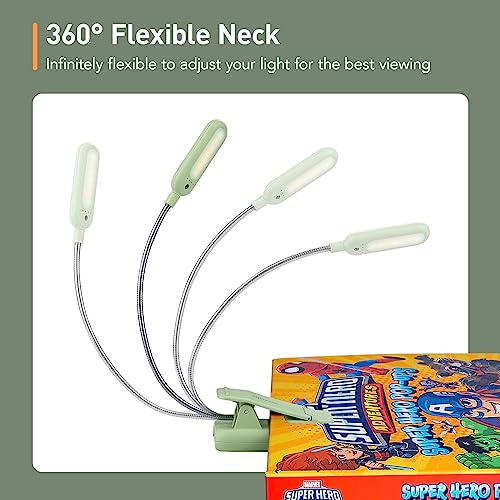 Clip On Book Light, 7 LED Reading Light, Blue D331