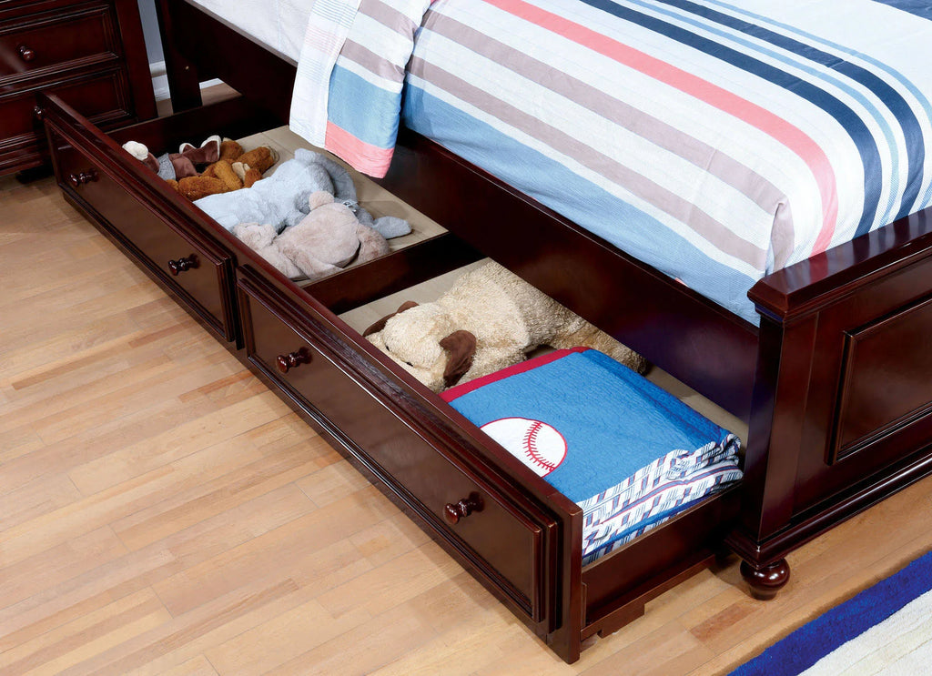 Dark Walnut Twin Bed E246