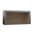 Espresso Glass Wall Kitchen Cabinet F1455