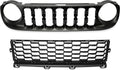 Black 2pcs Front Grille and Lower Grille P405127