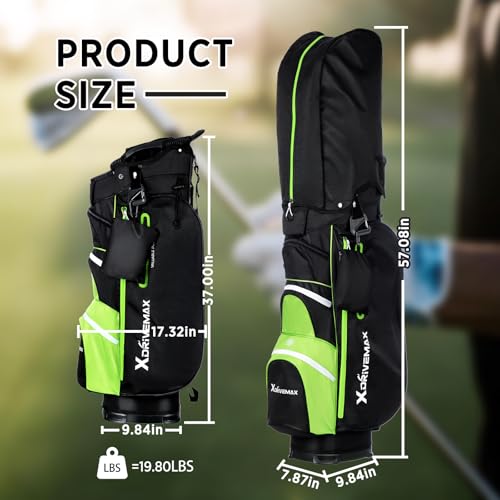 15 Way Lightweight Golf Stand Bag with Rain Cover A163222